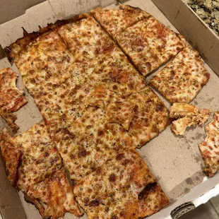 12" extra cheese thin crust
