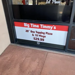 Advertisement for special that they actually charge $42 for!