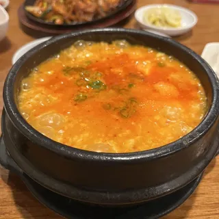 Soft Tofu Stew with Seafood