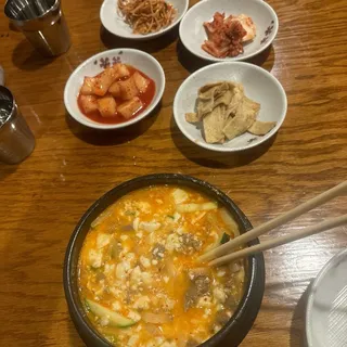 Soft Tofu Stew with Beef