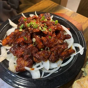 Spicy marinated grilled pork $29.99