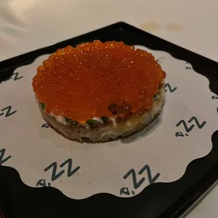 Trout Caviar toast